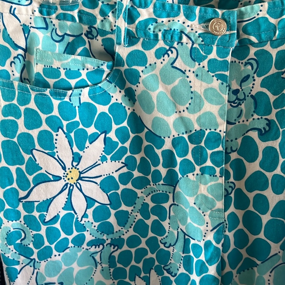 Lily Pulitzer Tiger Daisy Print  Pants - Picture 5 of 7